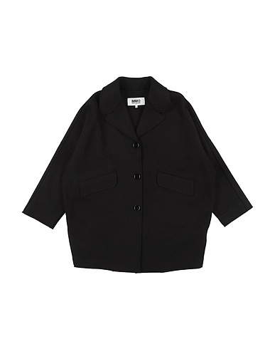 MM6 MAISON MARGIELA Cappotto Nero 49% Poliestere, 43% Acrilico, 8% Lana