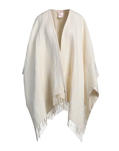 VALENTINO GARAVANI Cape Ivory 86% Wool, 8% Cashmere, 5% Viscose, 1% Metallic fiber