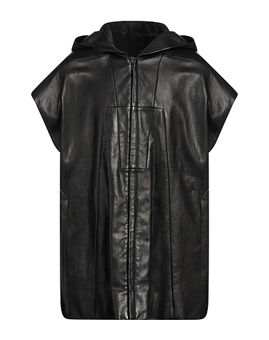 RICK OWENS Full-length jacket Black 100% Horse leather