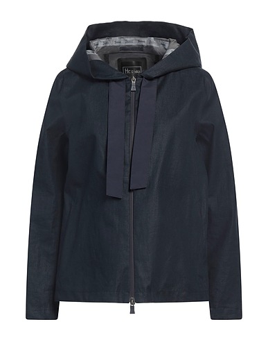HERNO Jacket Midnight blue 100% Linen, Polyester