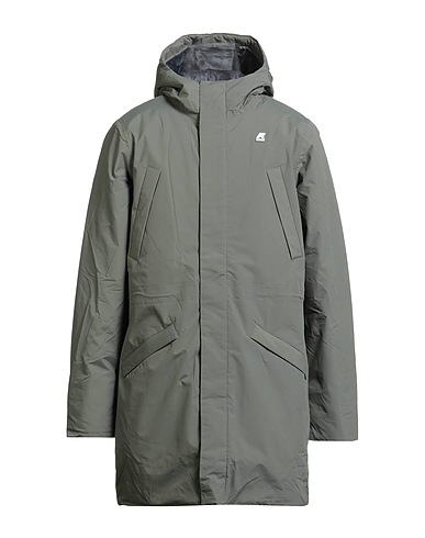 K-WAY Coat Dark green 100% Polyamide