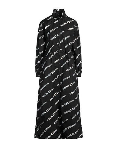 ARMANI EXCHANGE Full-length jacket Black 70% Polyester, 30% Polyamide