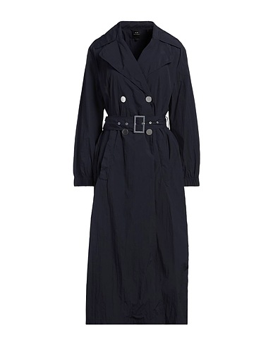 ARMANI EXCHANGE Double breasted pea coat Midnight blue 100% Polyamide