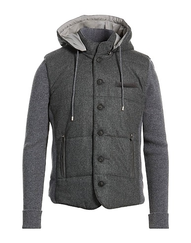 GRAN SASSO Shell jacket GRIGIO 100% Virgin Wool, Polyester, Polyurethane