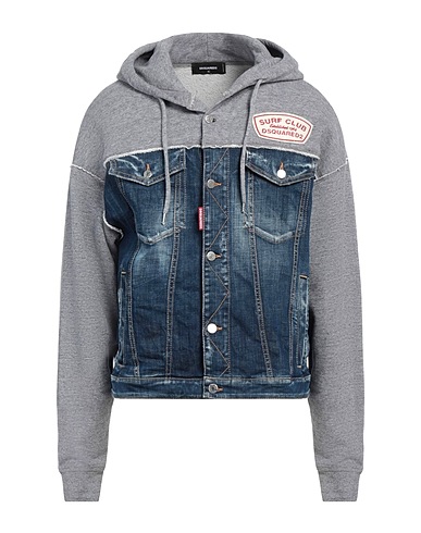 DSQUARED2 Denim jacket Blue 100% Cotton, Elastane