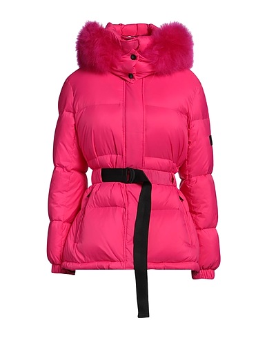 YVES SALOMON Piumino YS ARMY MAGENTA 100% Poliammide, Pelle di agnello