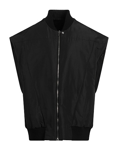 RICK OWENS Vest Black 100% Polyester, Cashmere, Wool