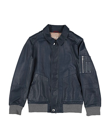 BRUNELLO CUCINELLI Giubbotto Blu notte Pelle