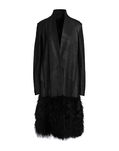 URBAN ZEN Coat Black 100% Lambskin