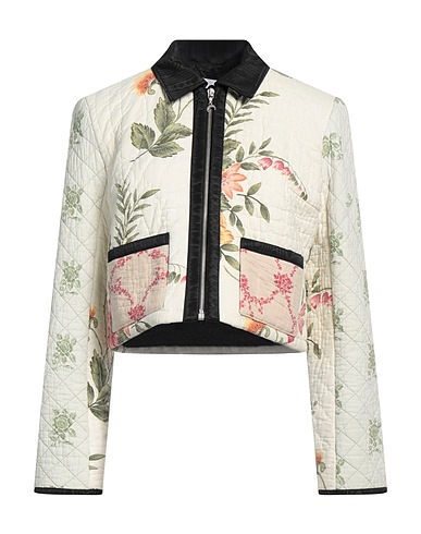 MARINE SERRE Jacket Ivory 100% Cotton, Recycled polyester, Polyester
