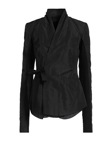 RICK OWENS Jacket Black 100% Polyester, Cotton, Buffalo Horn