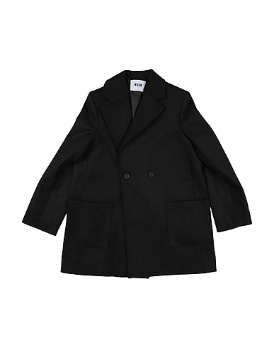 MSGM Coat KIDS Black 80% Polyester, 20% Wool