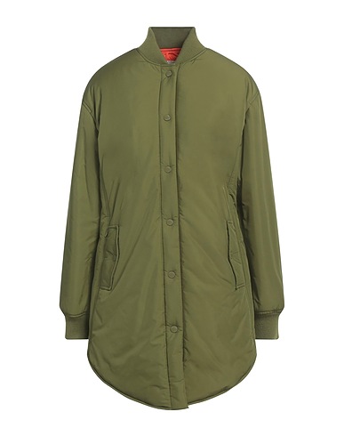 MOSCHINO JEANS Shell  jacket Military green 100% Polyester, Acrylic, Wool