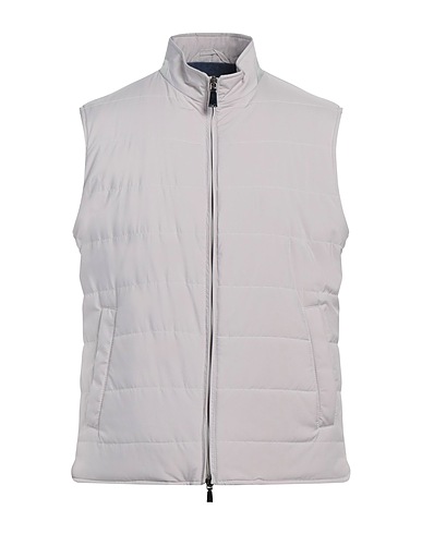 MANTO Gilet Light grey 95% Polyester, 5% Polyurethane