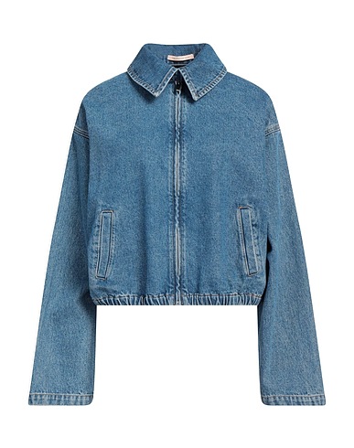 CHRISTOPHER KANE Giubbotto jeans Blu 100% Cotone