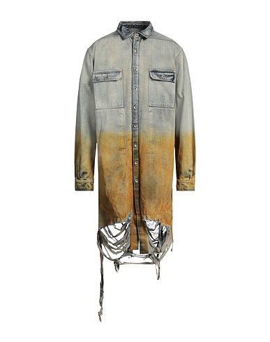 DRKSHDW by RICK OWENS デニムブルゾン ブルー コットン 91% / エラストマルチエステル 6% / ポリウレタン 3%
