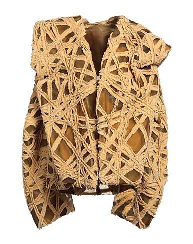 RICK OWENS Jacket Mustard 100% Cotton, Virgin Wool