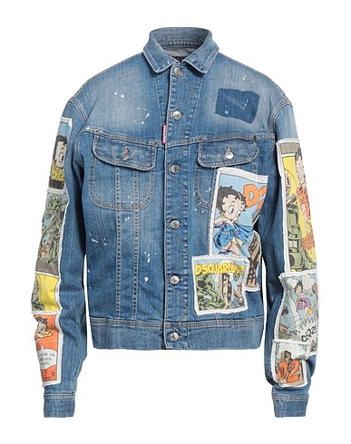DSQUARED2 Denim jacket BETTY BOOP™ BLU 98% Cotton, 2% Elastane