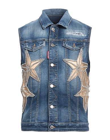 DSQUARED2 Denim jacket Blue 98% Cotton, 2% Elastane, Polyamide