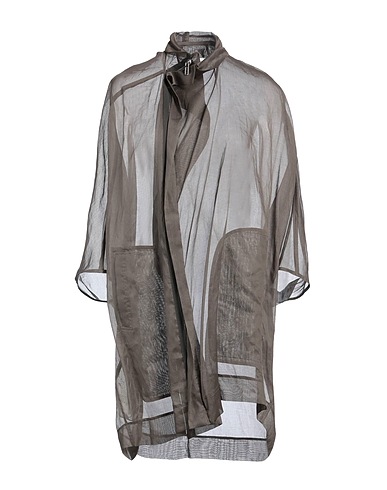 RICK OWENS Cabanjacke & Zweireiher Grau 100% Baumwolle