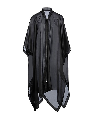 RICK OWENS Cape Black 100% Silk