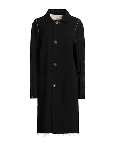 BY WALID Full-length jacket Black 100% Linen