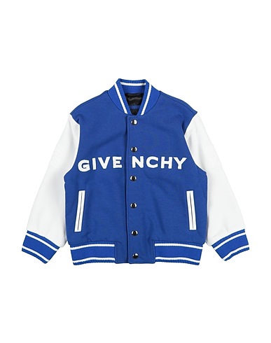 GIVENCHY Jacket Bright blue 86% Cotton, 14% Polyester, Polyamide, Elastane