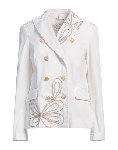 HISTORY REPEATS Giacca Bianco 98% Cotone, 2% Elastan