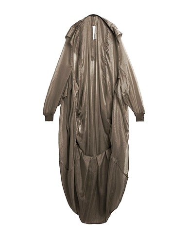 RICK OWENS Full-length jacket Lead 100% Silk, Cotton