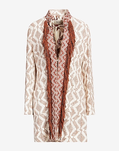 NENÈ Full-length jacket Cream 76% Cotton, 24% Polyamide