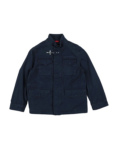 FAY COATS & JACKETS Navy blue 100% Cotton