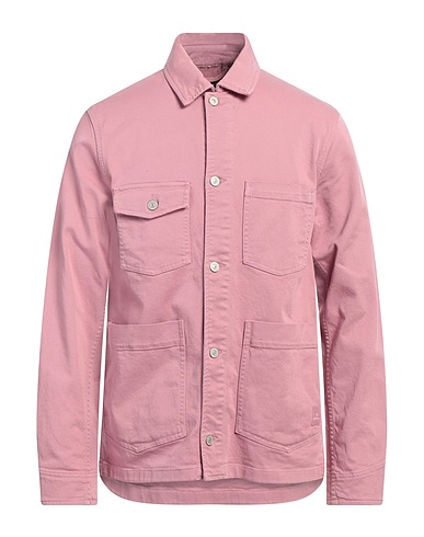 PS PAUL SMITH Denim jacket Antique rose 98% Cotton, 2% Elastane