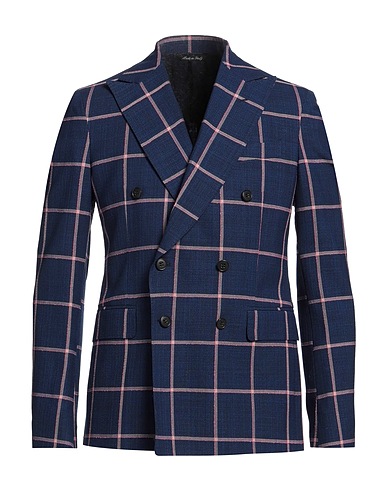 BRIAN DALES Blazer Bright blue 39% Cotton, 38% Wool, 23% Polyamide