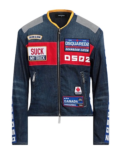 DSQUARED2 Jeansjacke Blau 92% Baumwolle, 6% Elastomultiester, 2% Elastan