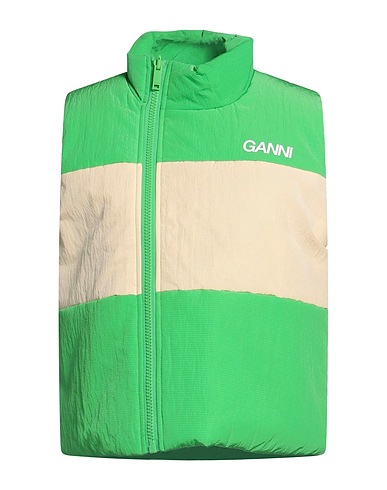 GANNI Vest Green 70% Recycled polyamide, 23% Polyamide, 7% Polyurethane
