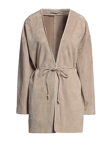 PLUMES Jacke Maulwurfsgrau 100% Schafleder