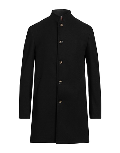 WHY NOT BRAND Coat Black 80% Polyester, 20% Wool