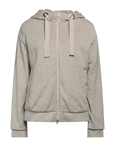 HERNO Hooded track jacket  RESORT Grey 85% Cotton, 9% Metallic fiber, 6% Polyamide