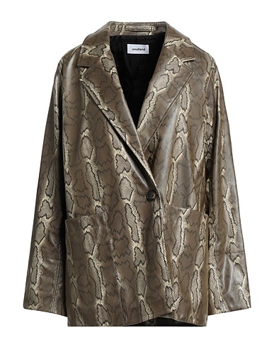 SOULLAND Blazer Military green 60% Polyester, 40% Polyurethane