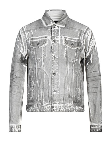 DSQUARED2 Denim jacket Grey 97% Cotton, 3% Elastane