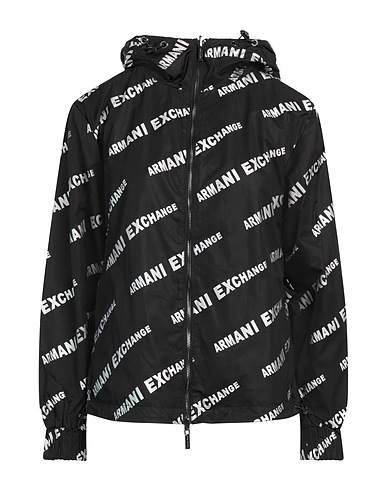 ARMANI EXCHANGE Jacket Black 70% Polyester, 30% Polyamide