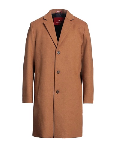LION OF PORCHES Coat Camel 53% Polyester, 39% Wool, 7% Synthetic fibers, 1% Cotton