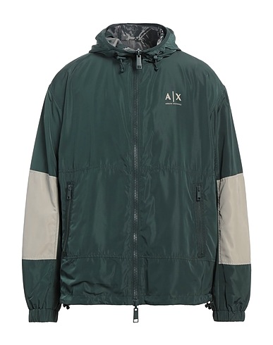 ARMANI EXCHANGE Jacket Dark green 100% Polyester
