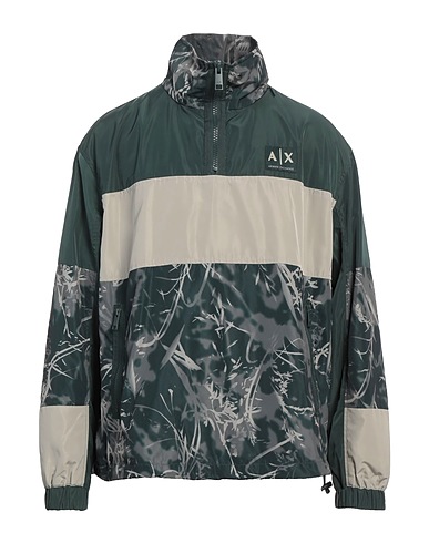 ARMANI EXCHANGE Jacket Dark green 100% Polyester