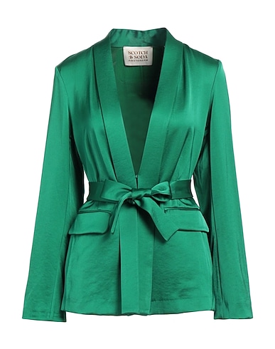 MAISON SCOTCH Giacca Verde smeraldo 66% Viscosa, 34% Poliestere