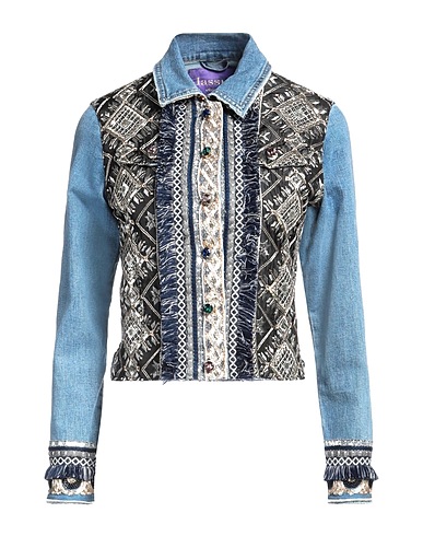 DASSIOS Giubbotto jeans Blu 95% Cotone, 5% Elastan