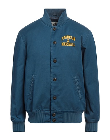 FRANKLIN & MARSHALL Jacket Pastel blue 65% Polyester, 35% Cotton