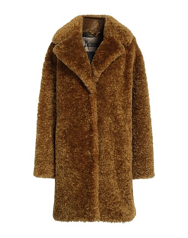 HERNO Teddy Coat Verde militare 100% Poliestere