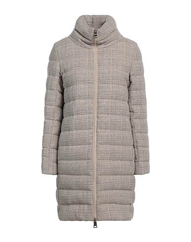 HERNO Shell  jacket Beige 55% Recycled wool, 24% Polyamide, 9% Metallic fiber, 6% Cotton, 6% Viscose