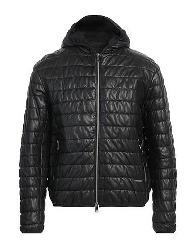 ARMANI EXCHANGE Giubbotto Pelle Nero 100% Pelle di agnello